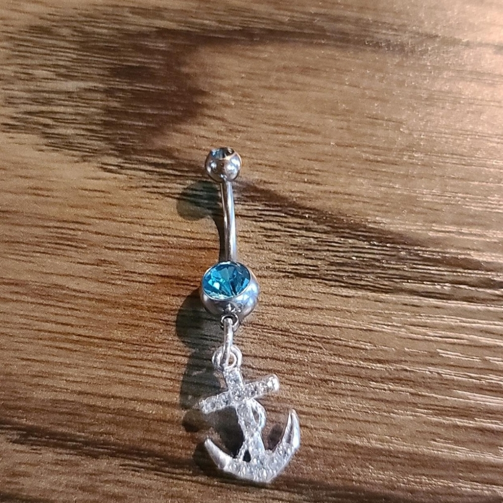 Anchor bellybutton ring